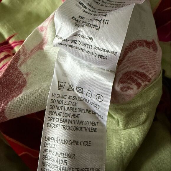 NWT FARM RIO Fresh Garden One-Shoulder Linen Floral Midi Dress Size S - Picture 12 of 12